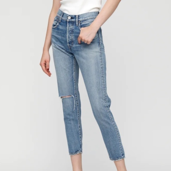 Moussy JULIAN LIGHT OZ TAPERED-HI jeans 25 - Picture 1 of 16